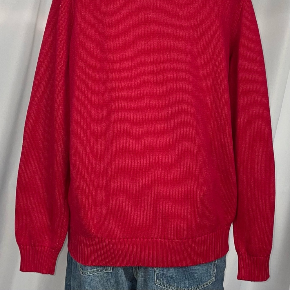 Polo Ralph Lauren Red Blue Poloman Crewneck Sweater Brand New XL Retail $125.00 - Picture 5 of 6